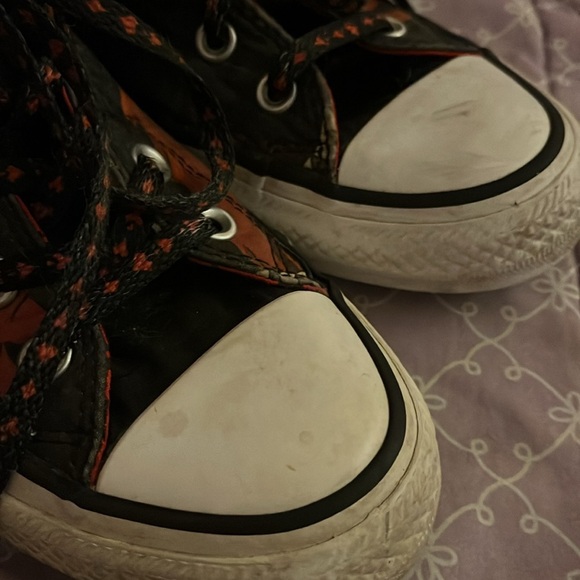 HARLEY Quinn High-Top Converse Chucks size 7 women or 5 men. Original laces! - Picture 6 of 10